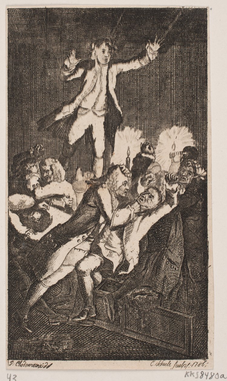 Vignetta del titolo per Smollett "Le avventure di Peregrine Pickle" da Georg Christian Schule