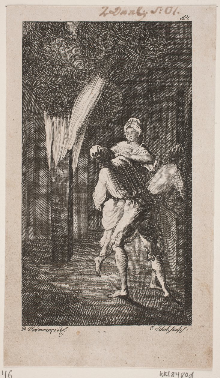 Vignetta del titolo per Smollett "Le avventure di Peregrine Pickle" da Georg Christian Schule