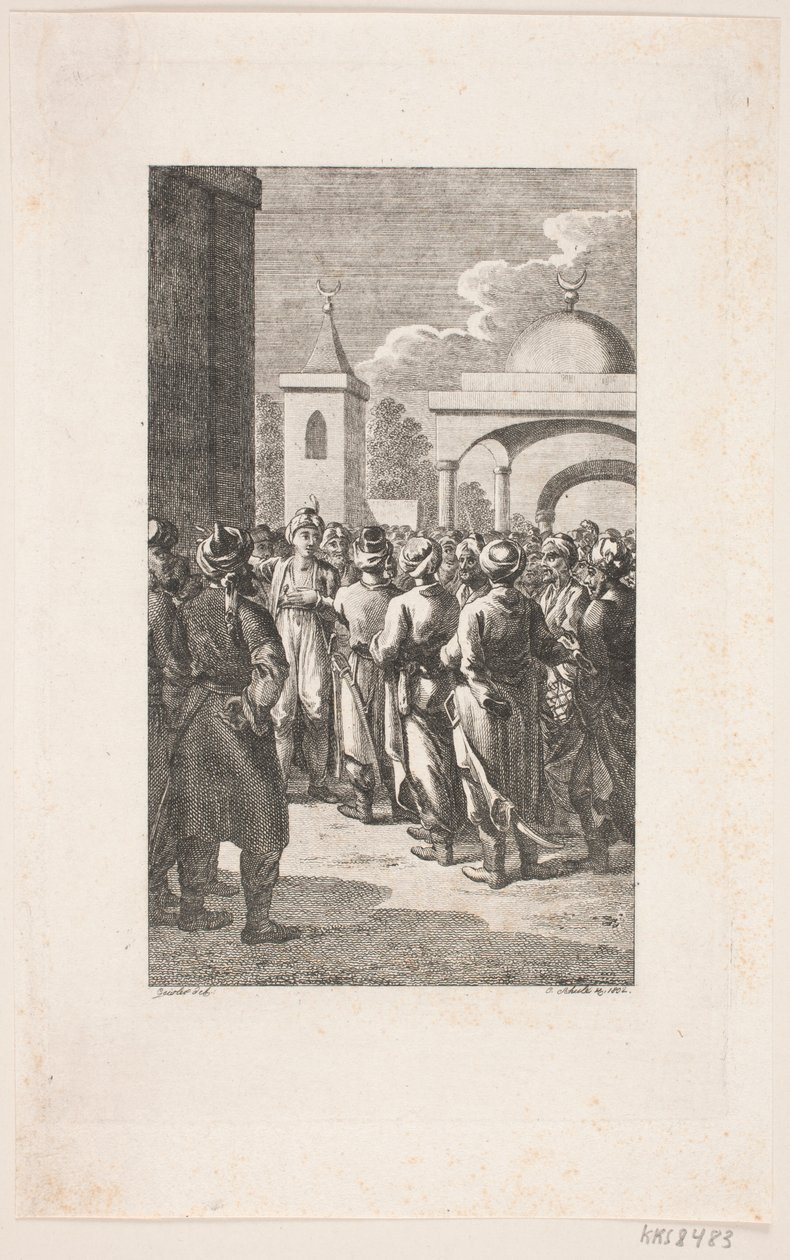 Scena di strada turca da Georg Christian Schule