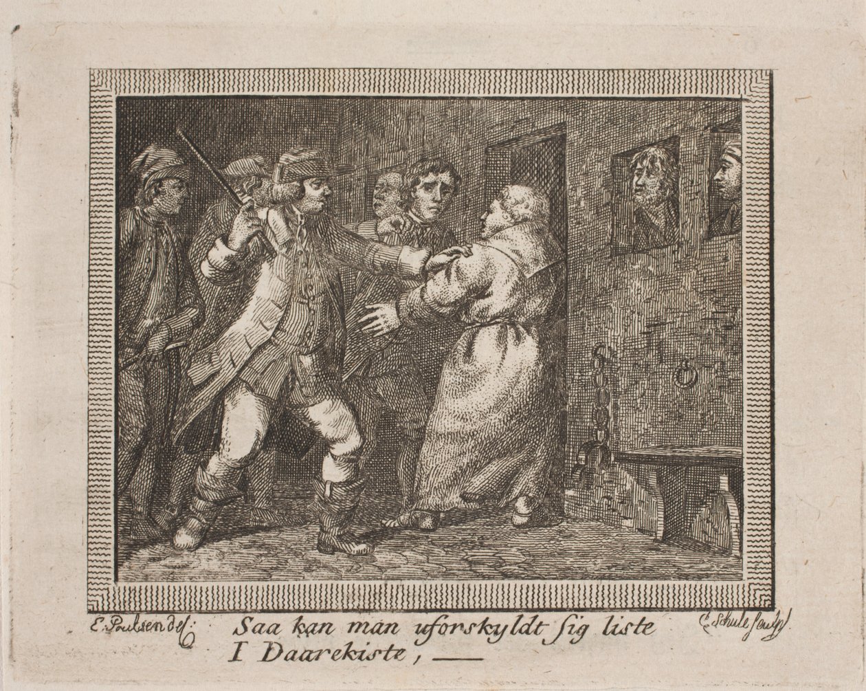 Vignetta per "Samtlige skrifter" di J. H. Wessel da Georg Christian Schule