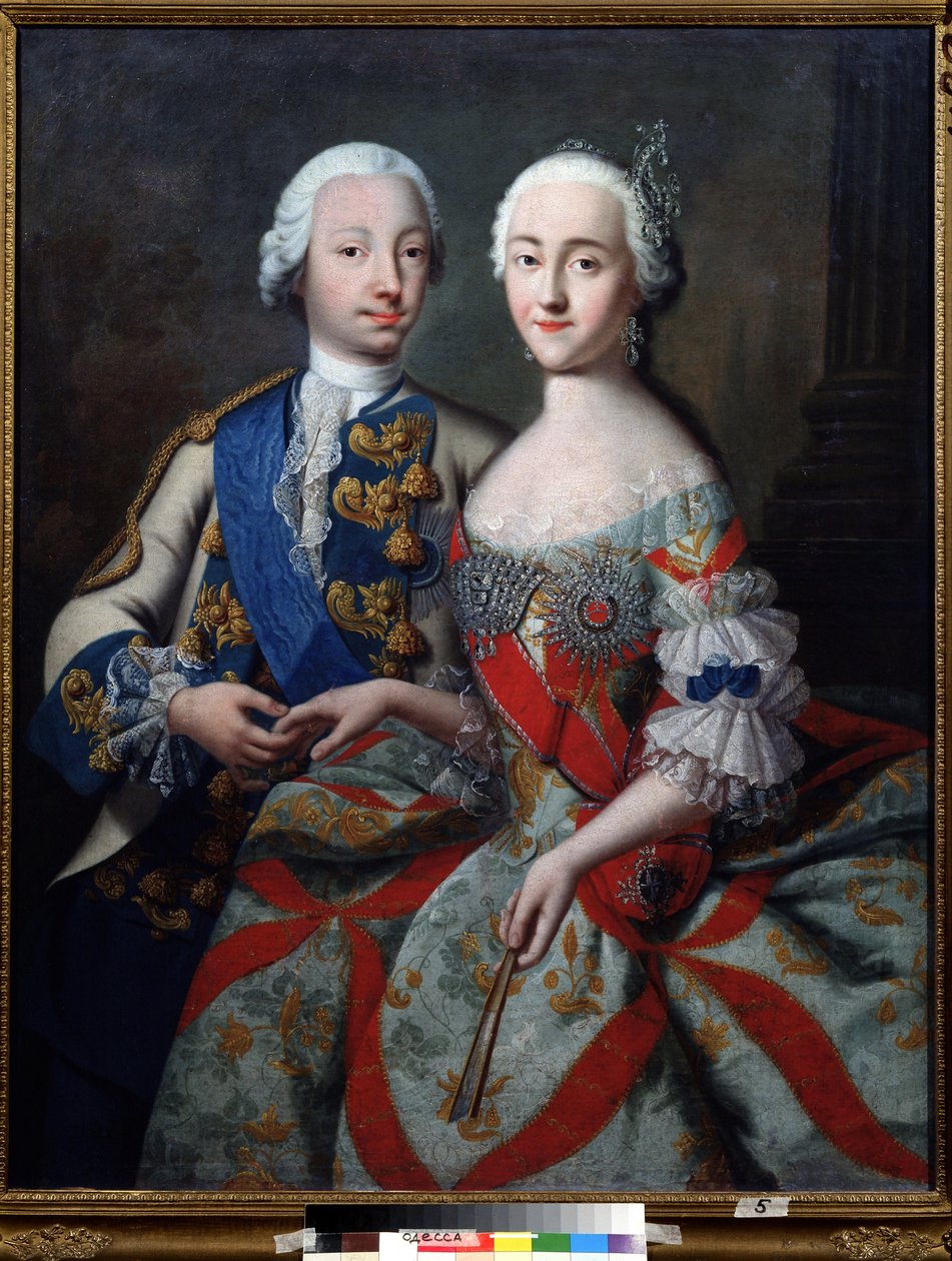 Ritratto del granduca Pietro Feodorovich (che diventerà Pietro III di Russia) da Georg Christoph Grooth
