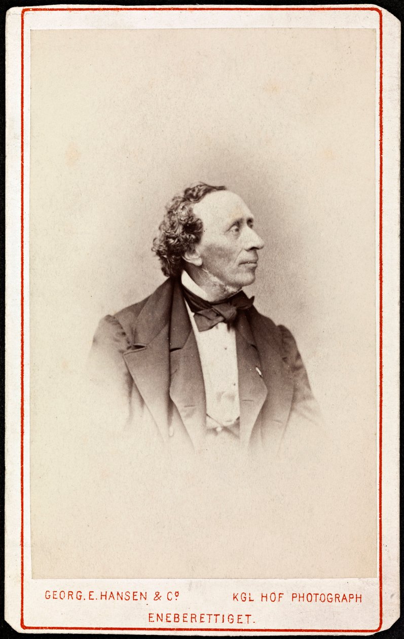 Ritratto di Hans Christian Andersen da Georg Emil Hansen