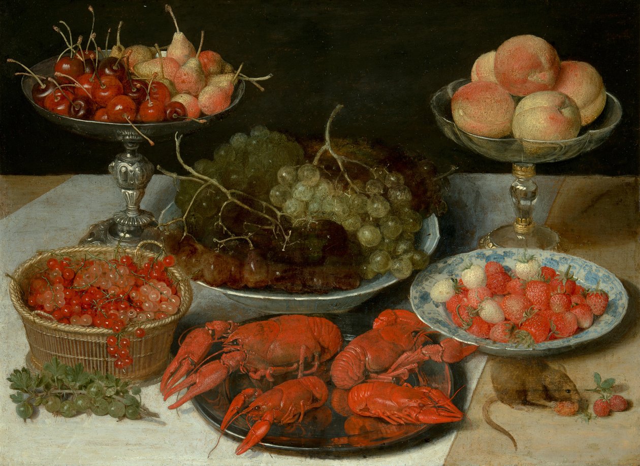 Natura morta con frutta e gamberi di fiume da Georg Flegel