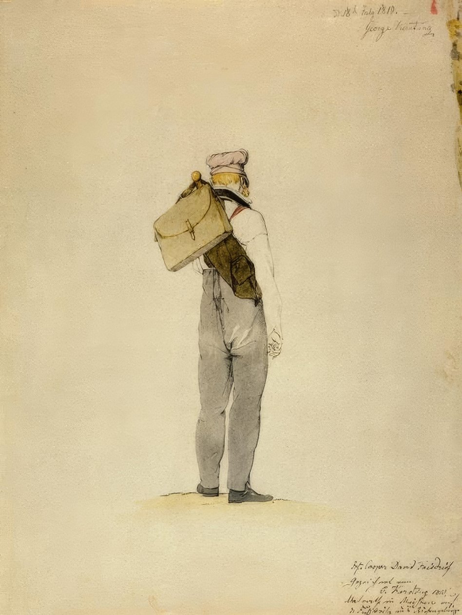 C.D. Friedrich in viaggio a piedi nei Monti dei Giganti da Georg Friedrich Kersting