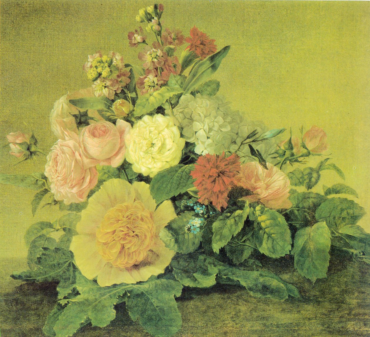 Tedesco: Blumenstillleben Natura morta con fiori da Georg Friedrich Kersting