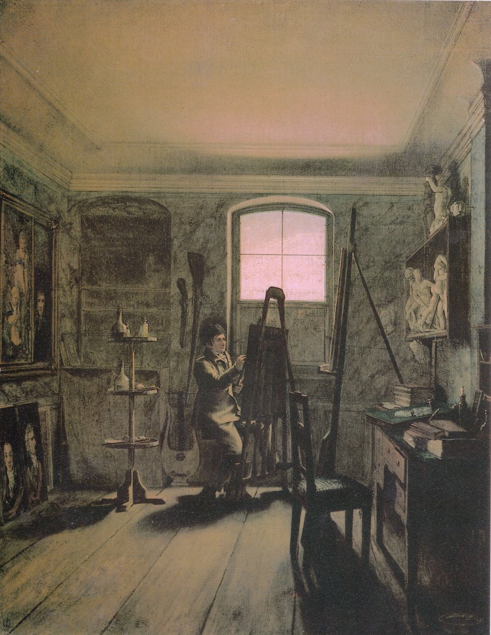 Tedesco: Il pittore Gerhard von Kügelgen nel suo studio Il pittore Gerhard von Kügelgen nel suo studio da Georg Friedrich Kersting