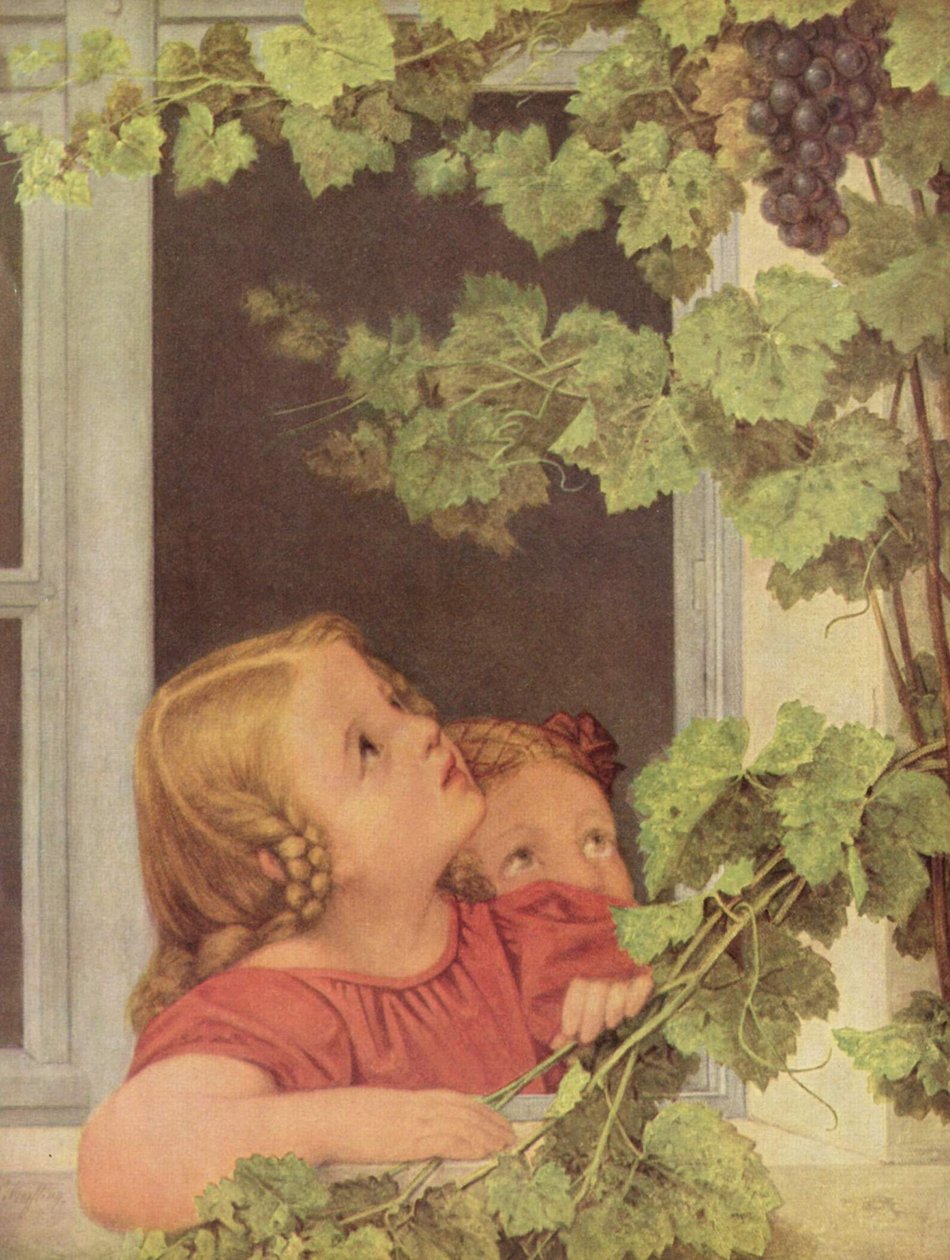 Tedesco: Kinder am Fenster Bambini alla finestra da Georg Friedrich Kersting