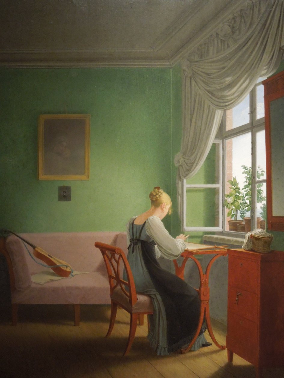 Polacco:  Ricamo donna Hafciarka da Georg Friedrich Kersting