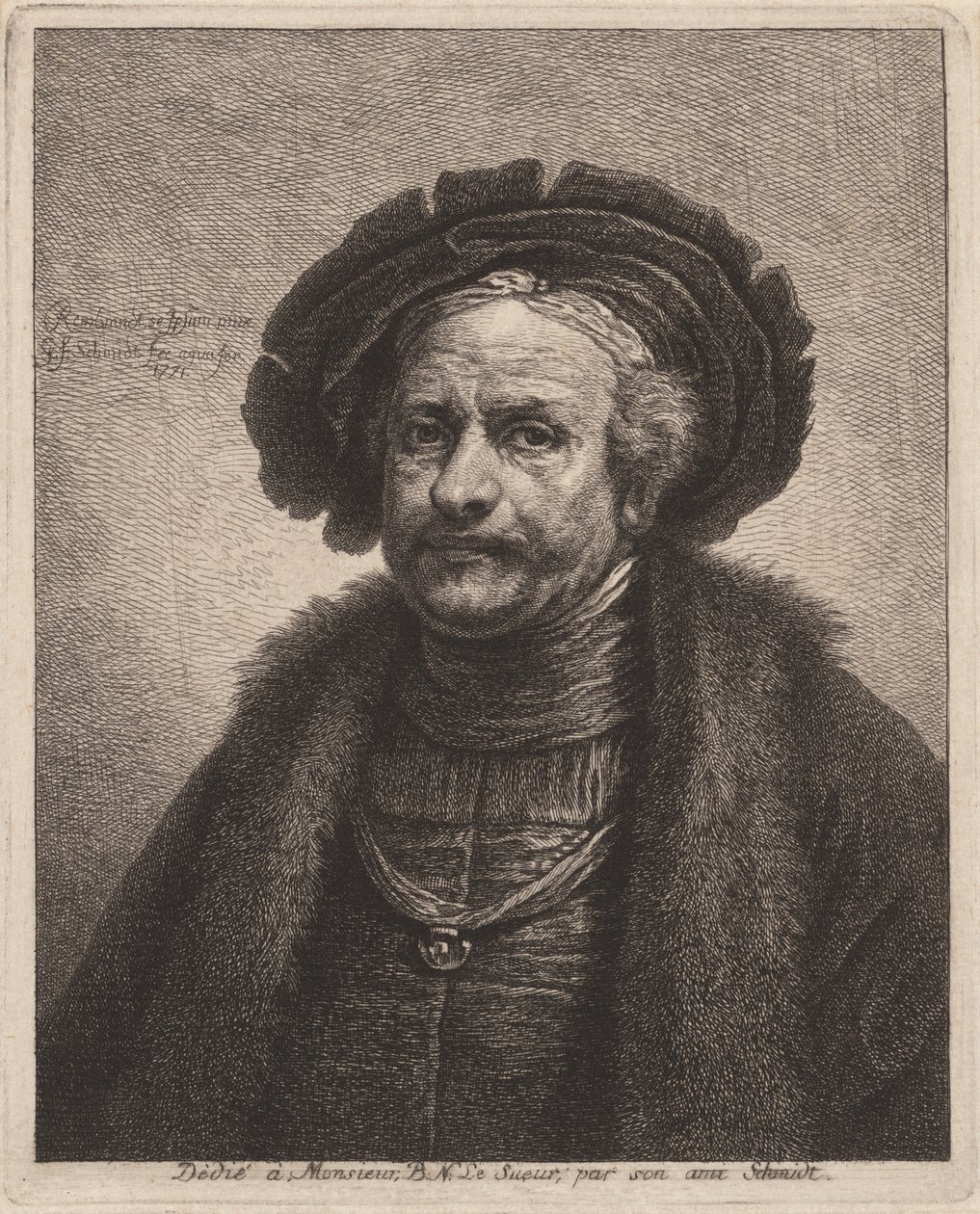 Autoritratto di Rembrandt da Georg Friedrich Schmidt, after Rembrandt van Rijn