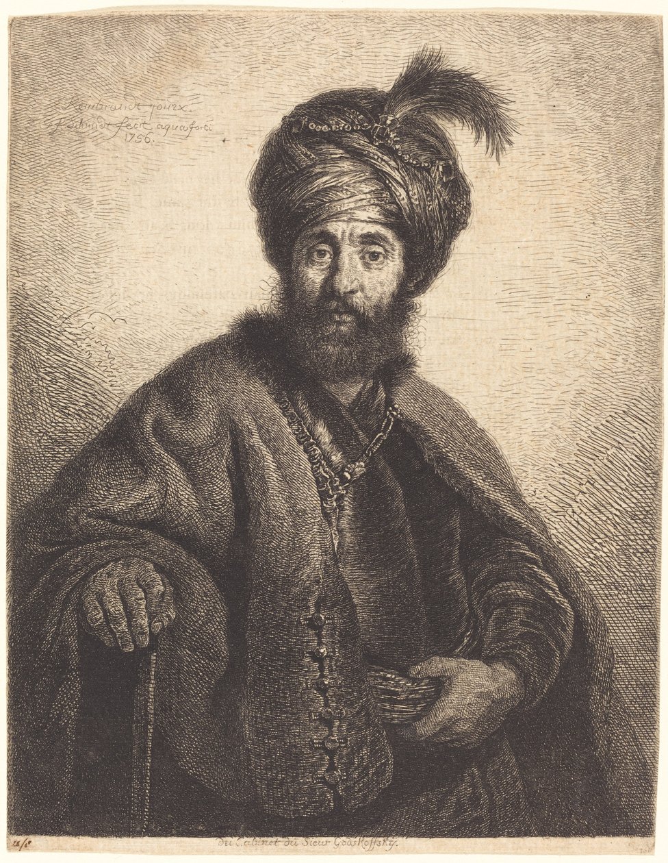 Il Persiano da Georg Friedrich Schmidt after Rembrandt van Rijn
