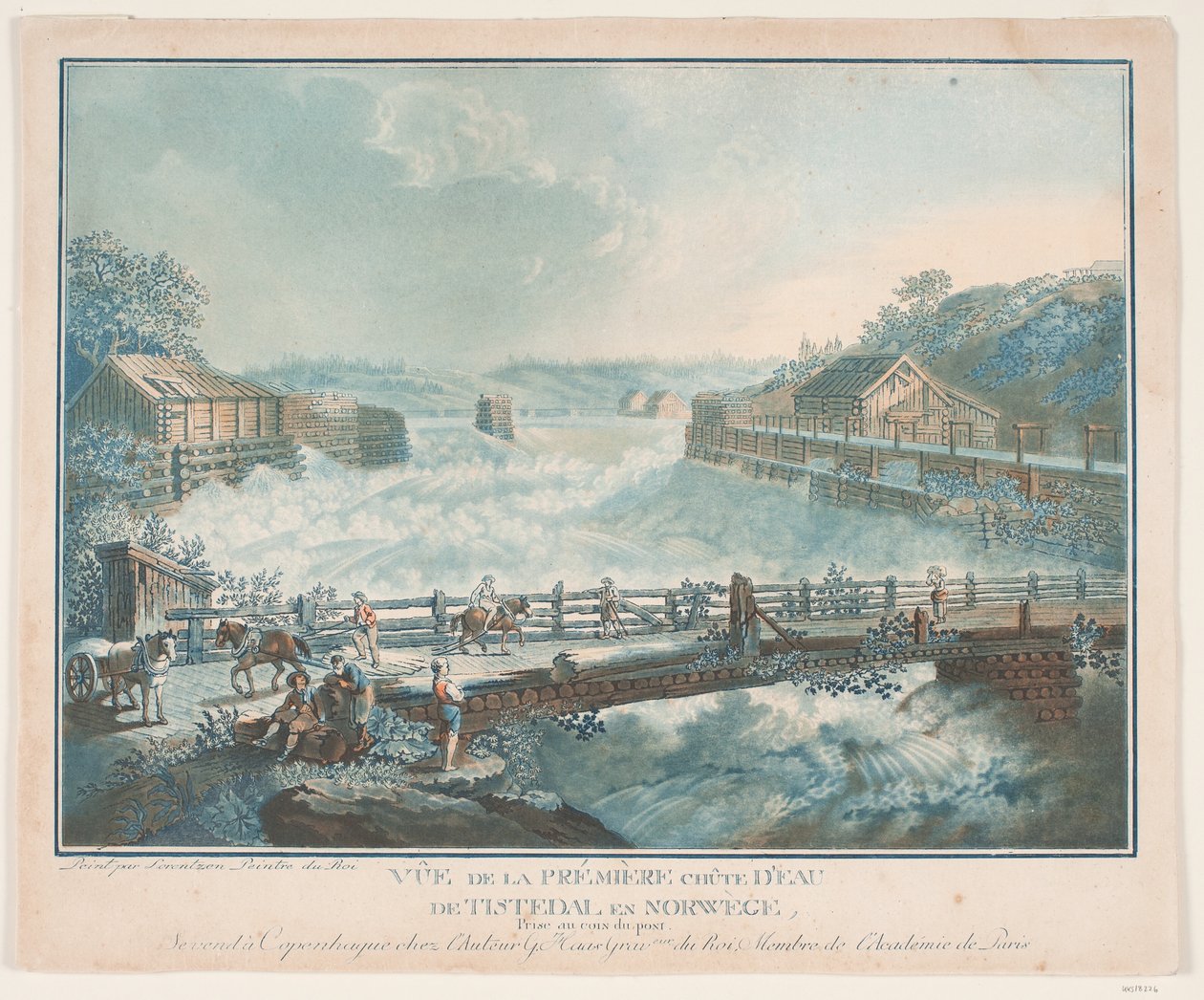Vista della prima cascata di Tisteddal in Norvegia da Georg Haas