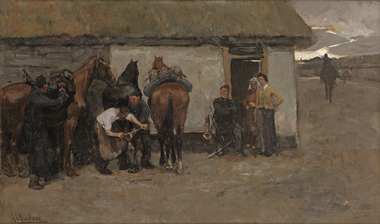 Il fabbro, c. 1881-84 da Georg Hendrik Breitner