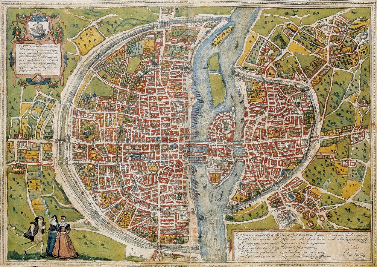 BRAUN, George (1541-1622). ORTELIUS, Abraham (1527-1598). HOGENBERG, Franz (1535-1590). Civitatis Orbis Terrarum (Theatrum orbis terrarum). 1572-1617. Parigi (1572). Volume I. Incisione. SPAGNA. CASTIGLIA E LEON. Salamanca. Biblioteca dell
