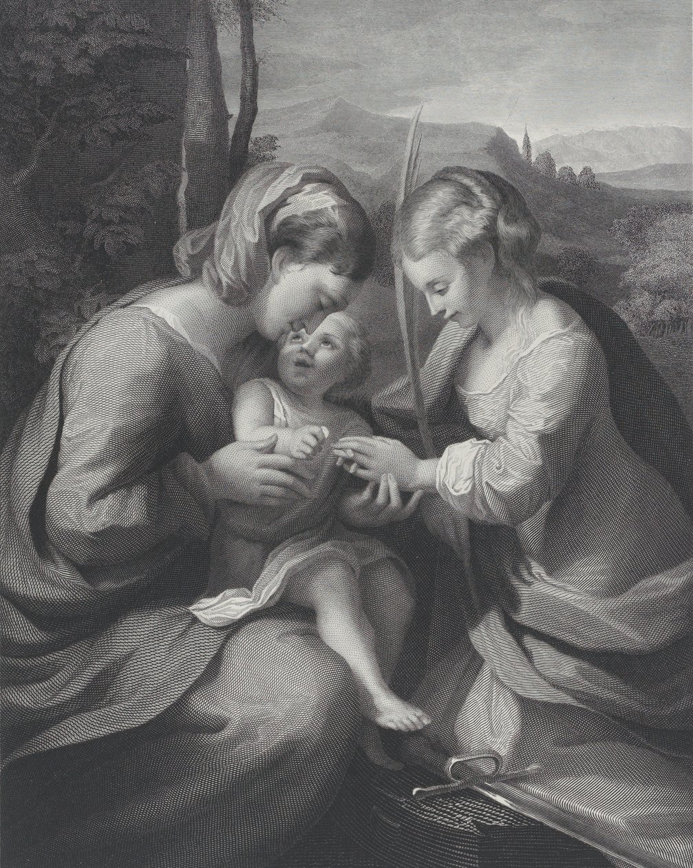 Il matrimonio mistico di Santa Caterina, ca. 1831 da Georg Jacob Felsing