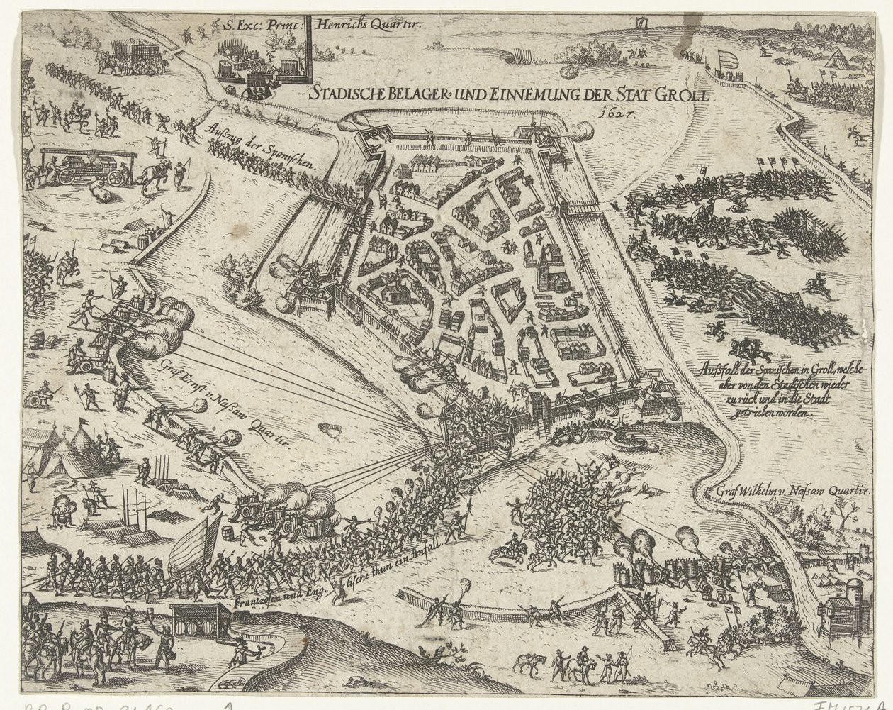 Assedio di Grol da parte di Federico Enrico, 1627 da Georg Keller