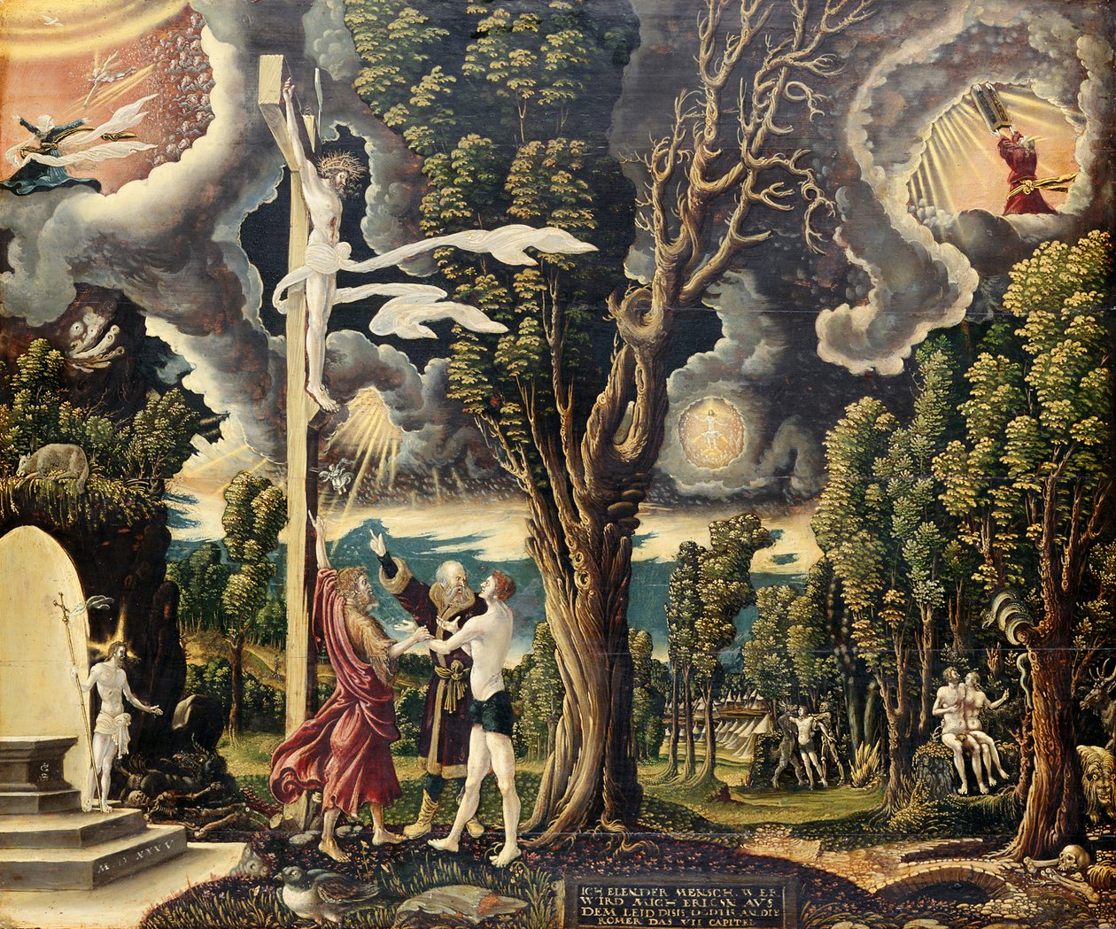 Caduta e redenzione, 1535 da Georg Lemberger