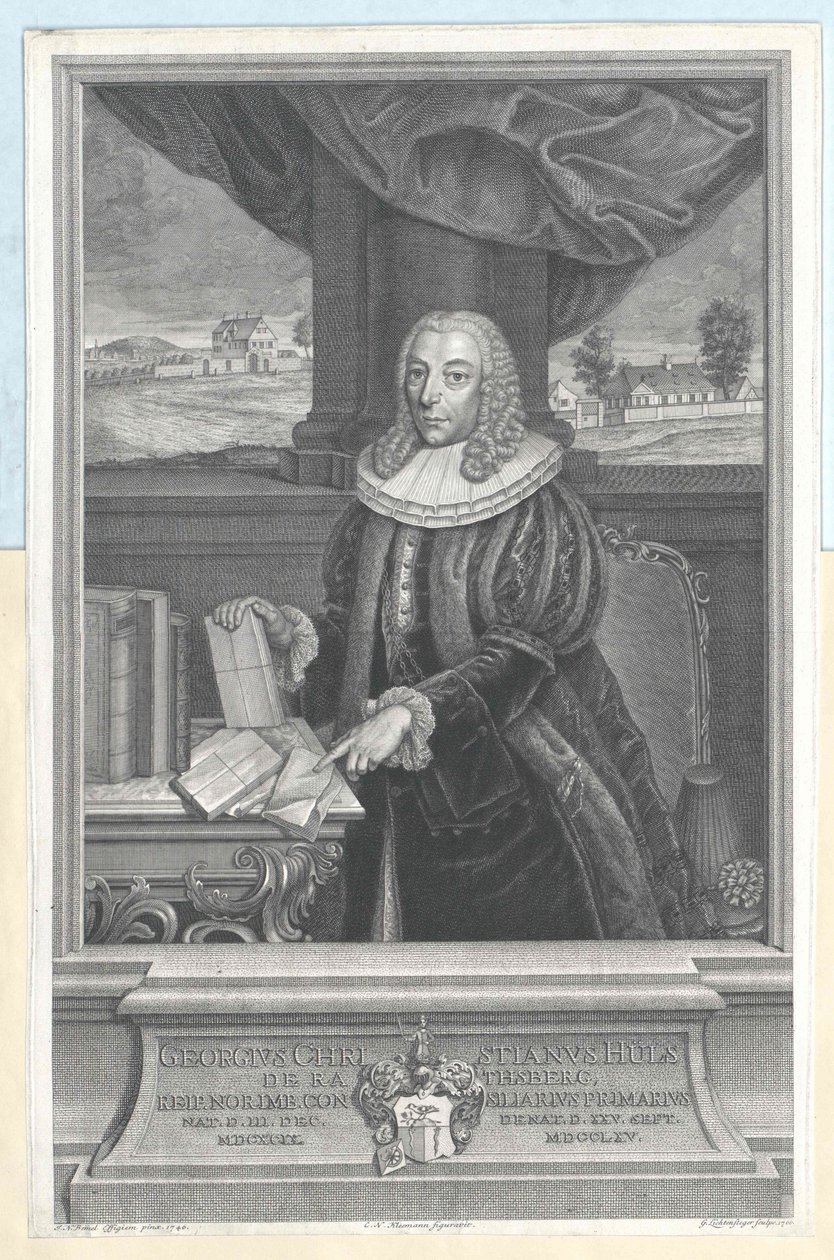 Georg Christian Hülse von Rathsberg, consulente del consiglio comunale di Norimberga da Georg Lichtensteger