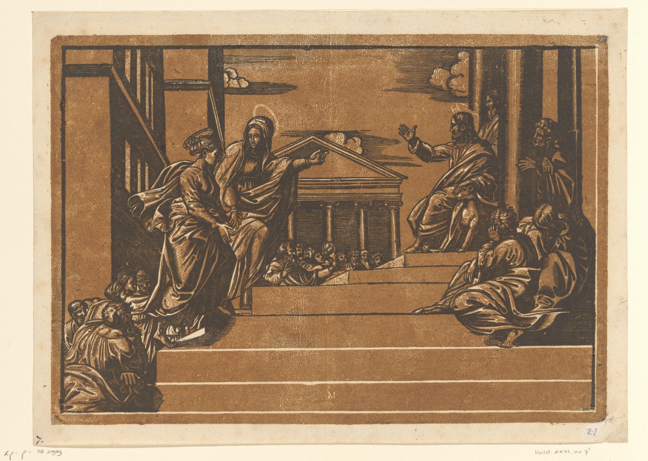 Marta conduce Maria Maddalena al tempio da Georg Matheus