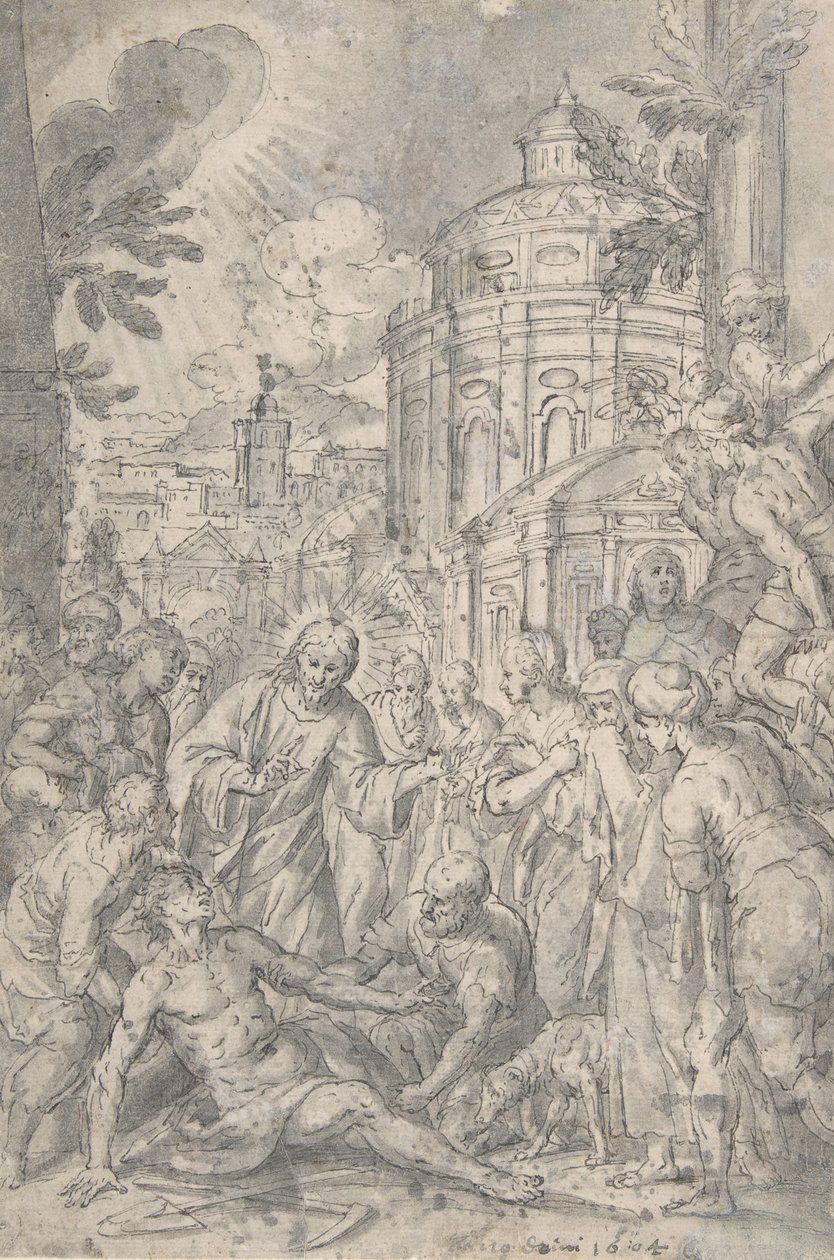La resurrezione del giovane di Naim da Georg Pecham