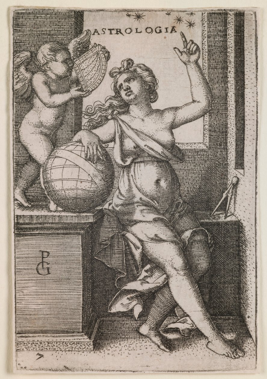 Astrologia, dalla serie "Le Arti Liberali" da Georg Pencz