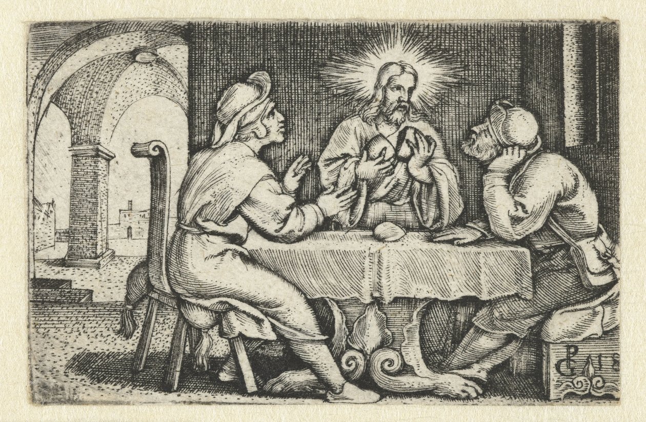 Cena in Emmaus da Georg Pencz