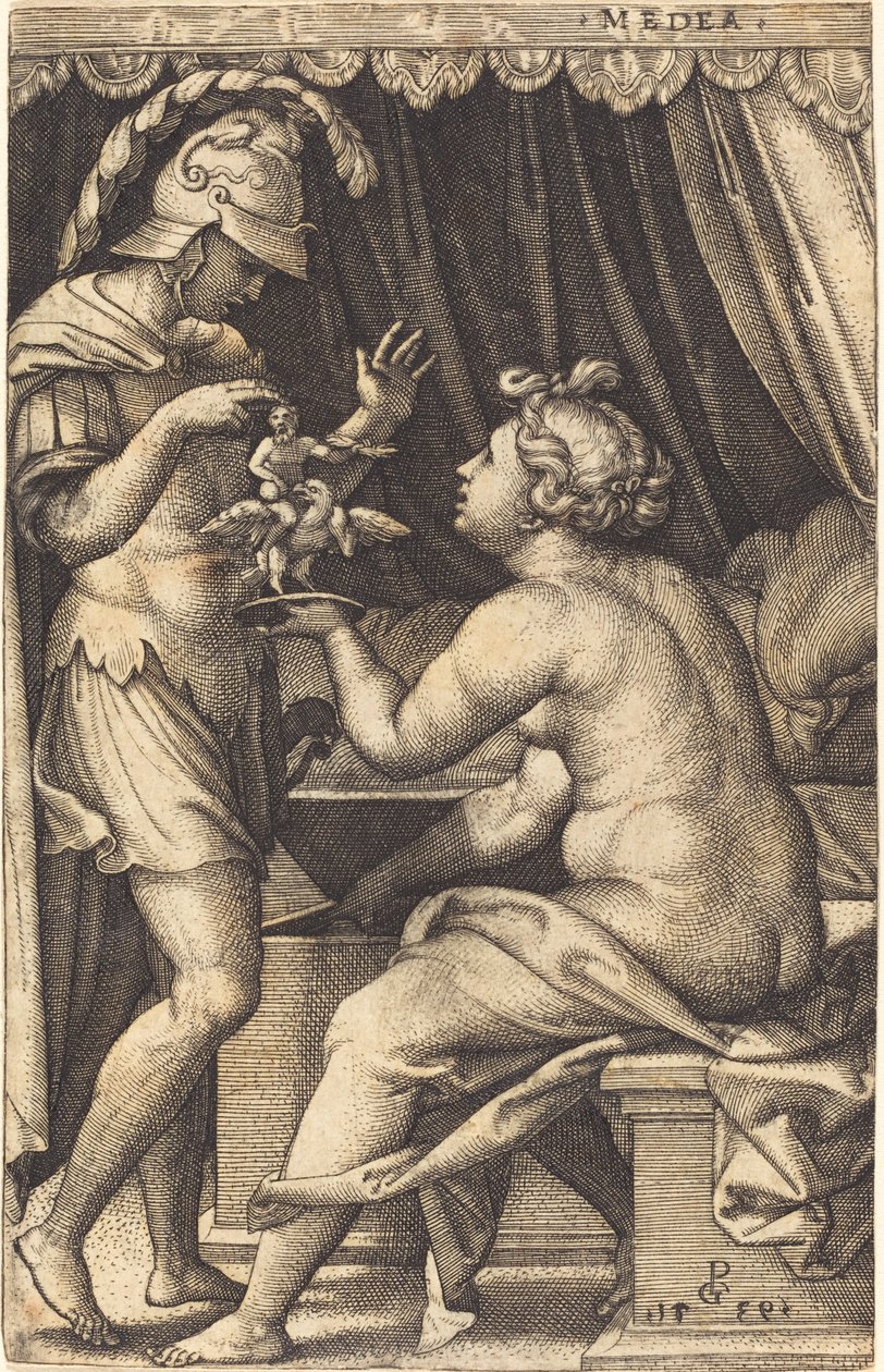 Medea che Restituisce i Penati a Giasone da Georg Pencz