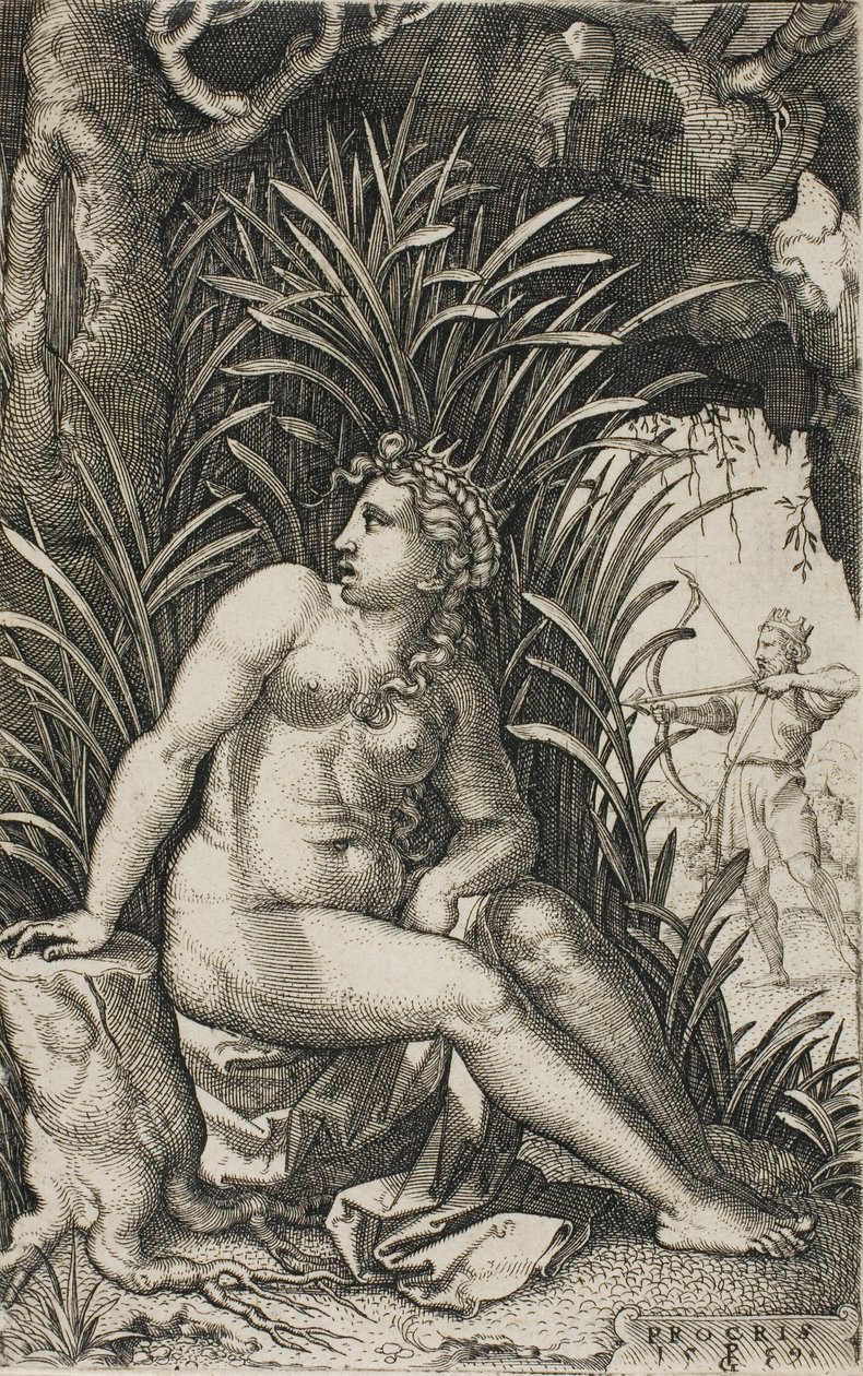 Procri, dalle Eroine Greche da Georg Pencz