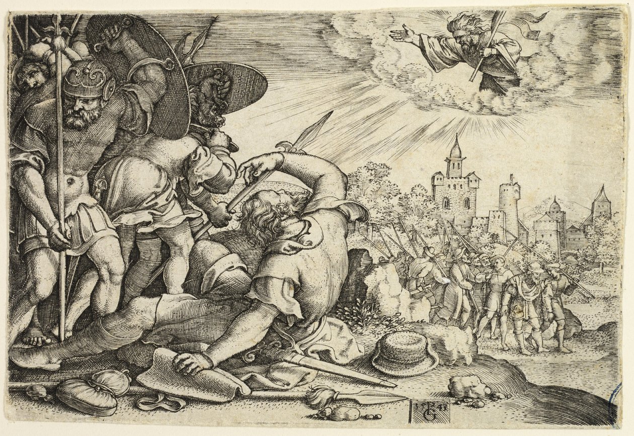 La conversione di San Paolo da Georg Pencz