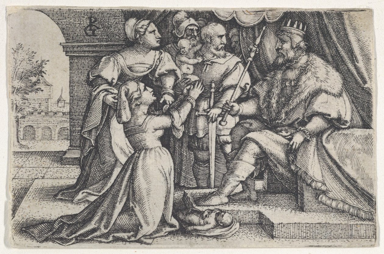 Il giudizio di Salomone da Georg Pencz