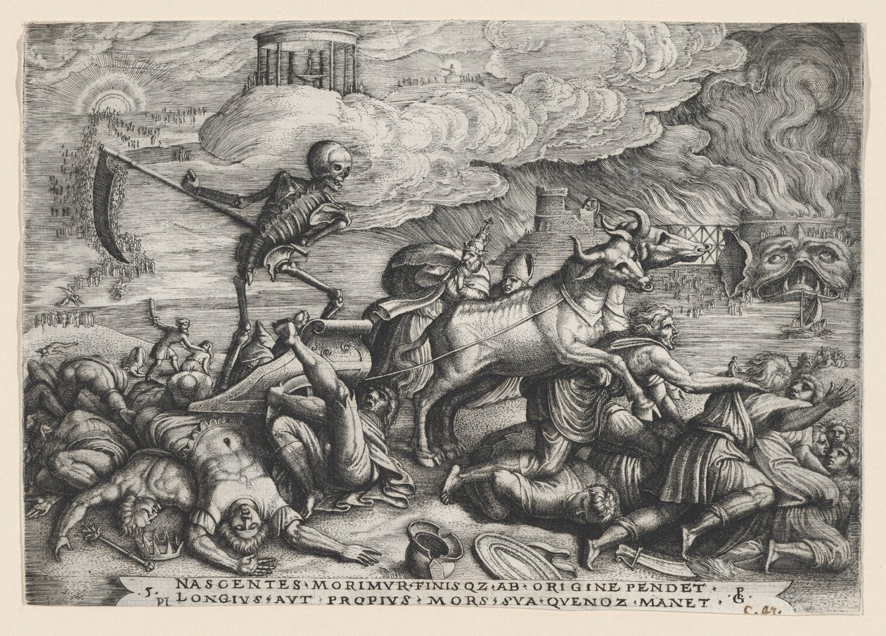 Il Trionfo della Morte sul Tempo, dai Trionfi di Petrarca da Georg Pencz