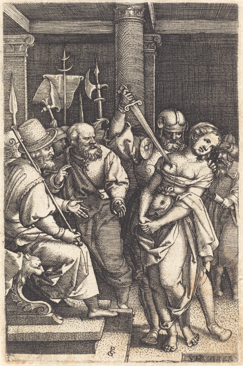 Virginius uccide sua figlia da Georg Pencz