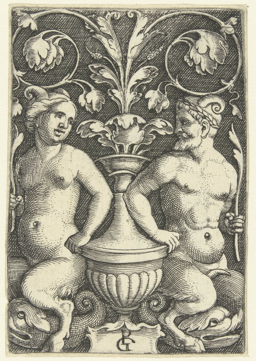 Satiro maschio e femmina da Georg Pencz