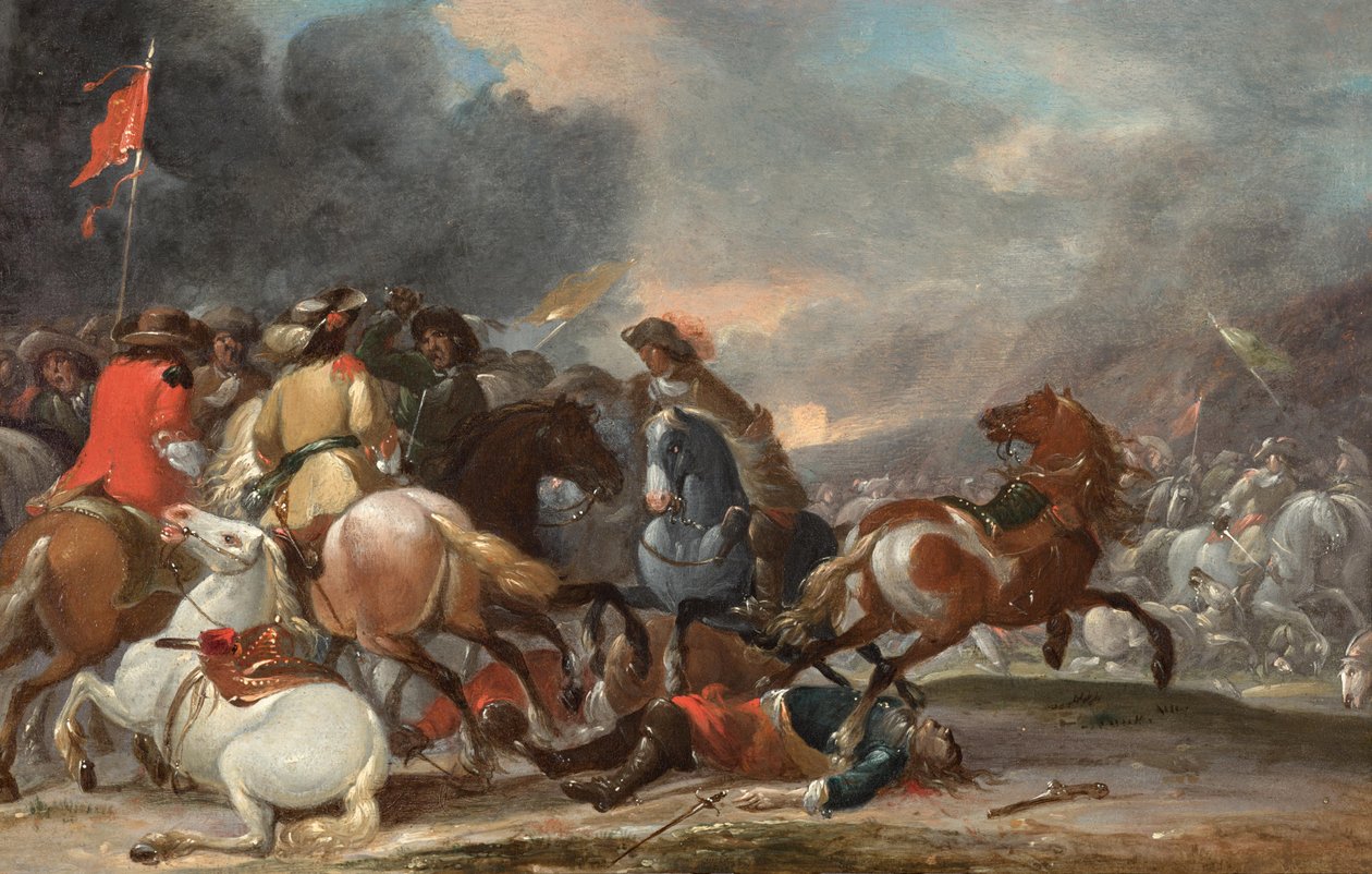 Battaglia equestre da Georg Philipp Rugendas