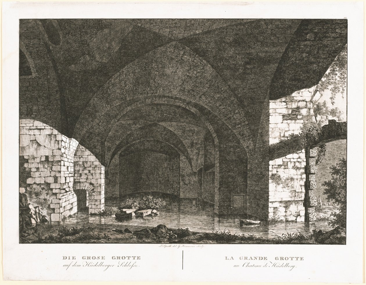 La grande grotta al castello di Heidelberg da Georg Primavesi, after Peter Speeth