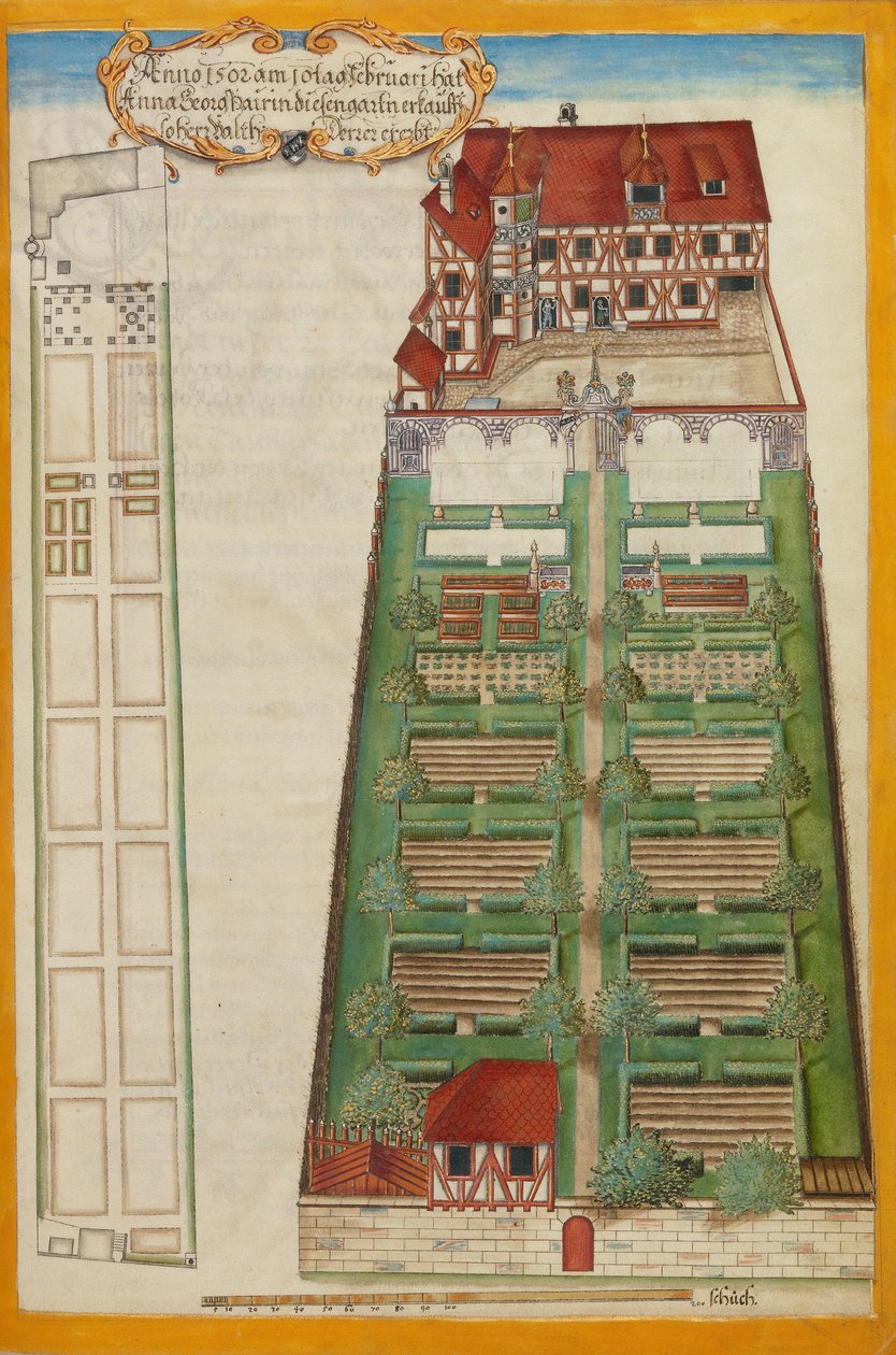 La residenza e il giardino di Norimberga di Magdalene Pairin da Georg Strauch
