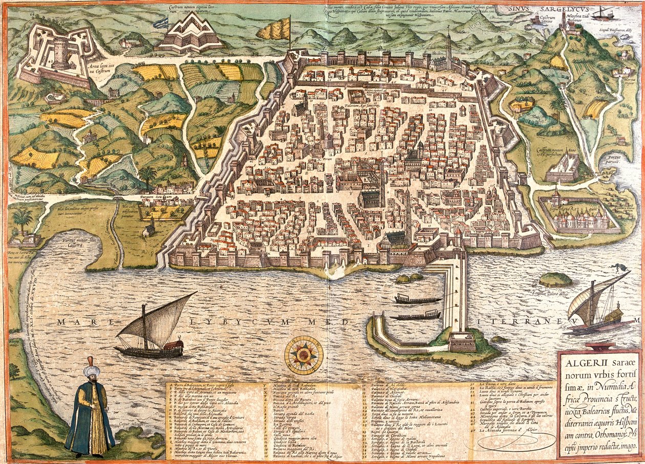 Algeri, Algeria da Georg and Hogenberg Franz (1535 90) Braun