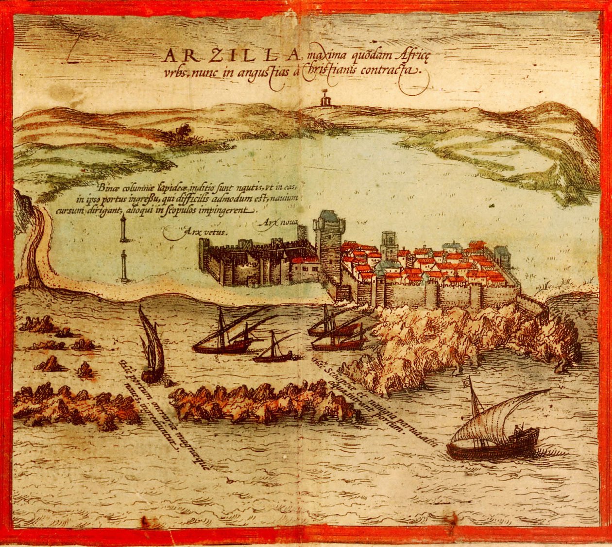 Asilah, Marocco da Georg and Hogenberg Franz (1535 90) Braun