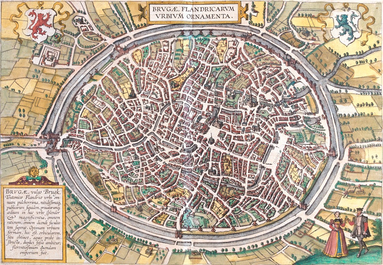 Bruges, Belgio da Georg and Hogenberg Franz (1535 90) Braun