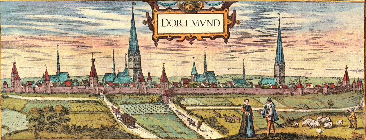 Dortmund da Georg and Hogenberg Franz (1535-90) Braun