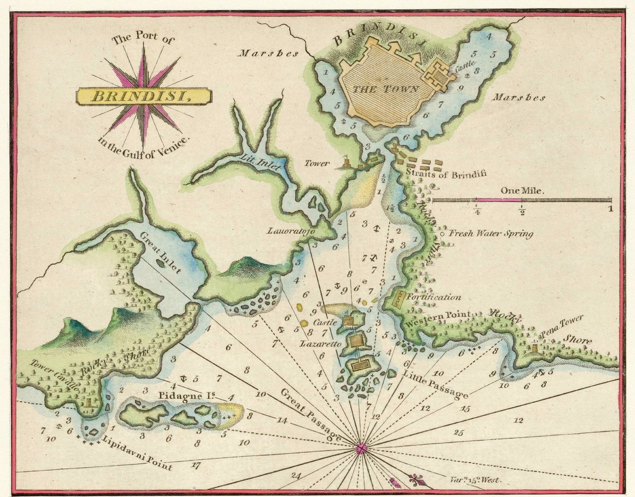 Golfo di Venezia da Georg and Hogenberg Franz (1535 90) Braun