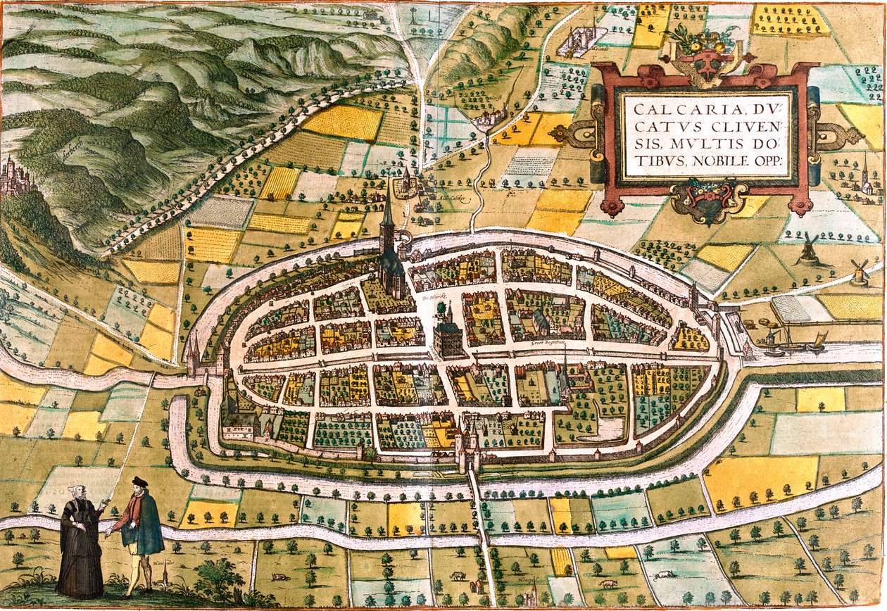 Kalkar, Germania da Georg and Hogenberg Franz (1535-90) Braun