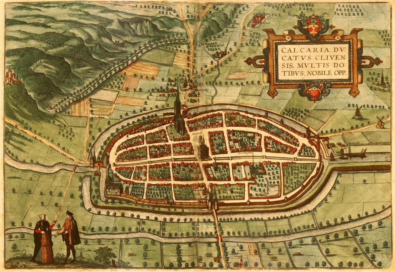 Kalkar, Germania da Georg and Hogenberg Franz (1535 90) Braun