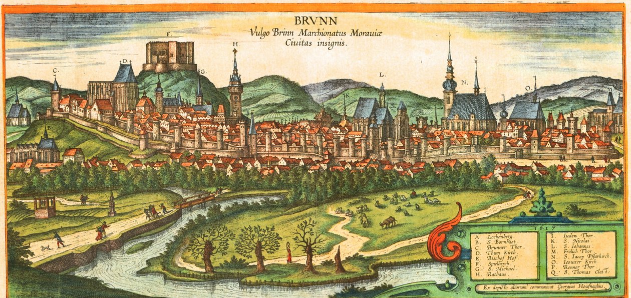 Margraviato di Moravia, 2a città più grande della Repubblica Ceca da Georg and Hogenberg Franz (1535 90) Braun