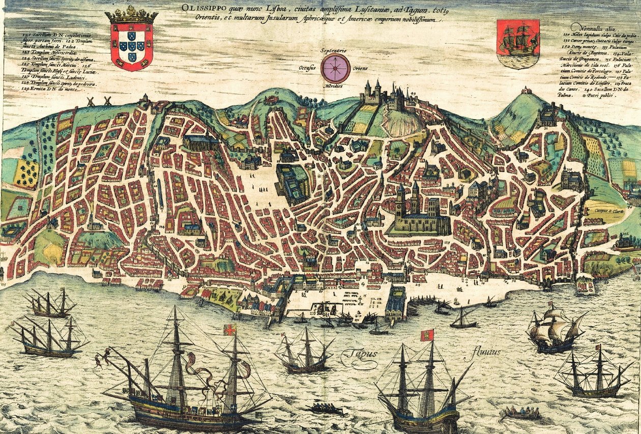 Portogallo da Georg and Hogenberg Franz (1535 90) Braun