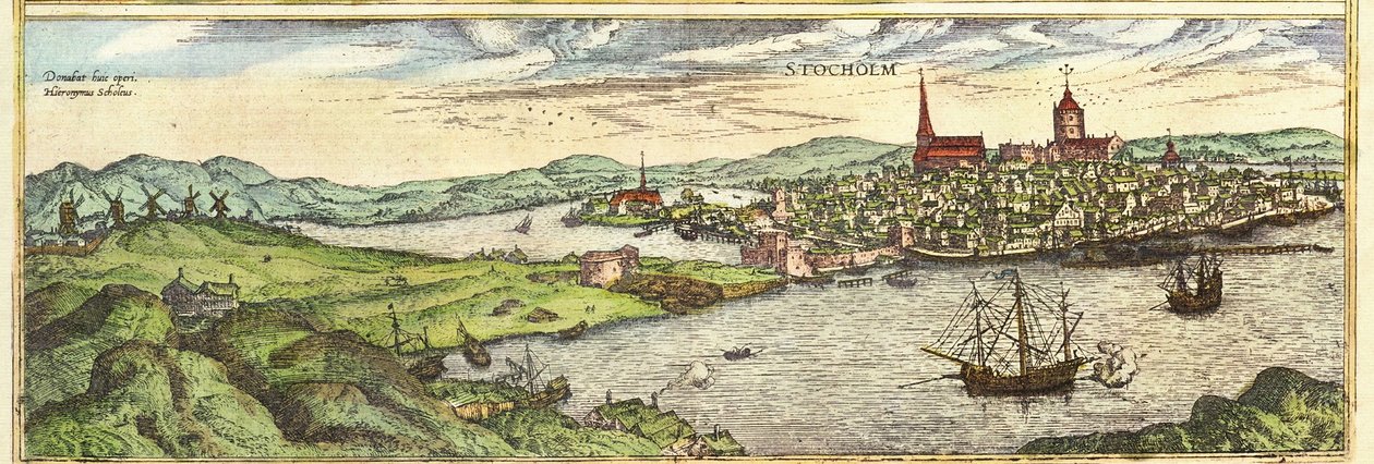 Stoccolma, Svezia da Georg and Hogenberg Franz (1535 90) Braun