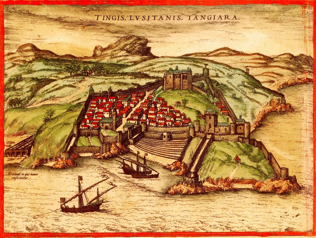 Tangeri, Marocco da Georg and Hogenberg Franz (1535 90) Braun