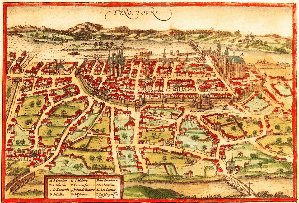 Tolone, Francia da Georg and Hogenberg Franz (1535 90) Braun