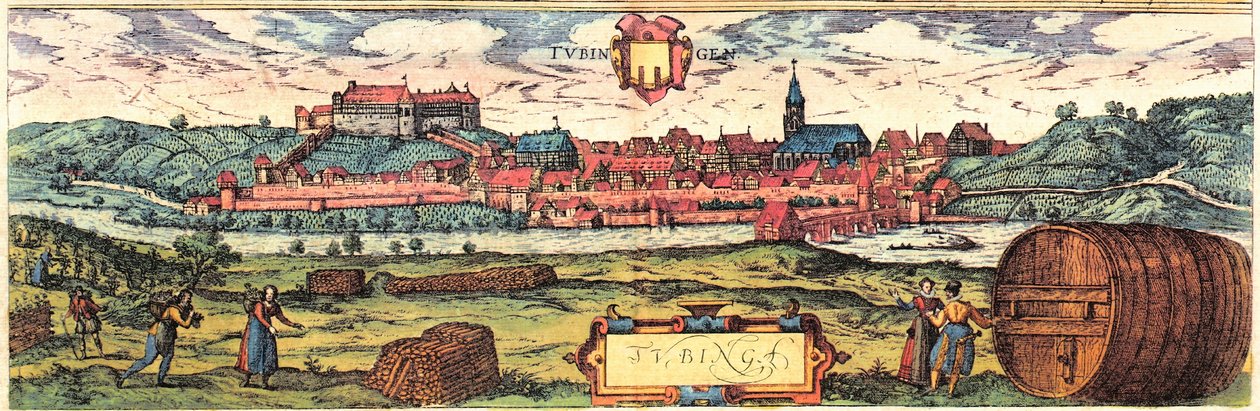 Tubinga da Georg and Hogenberg Franz (1535 90) Braun