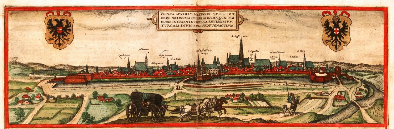 Vienna, Austria da Georg and Hogenberg Franz (1535 90) Braun