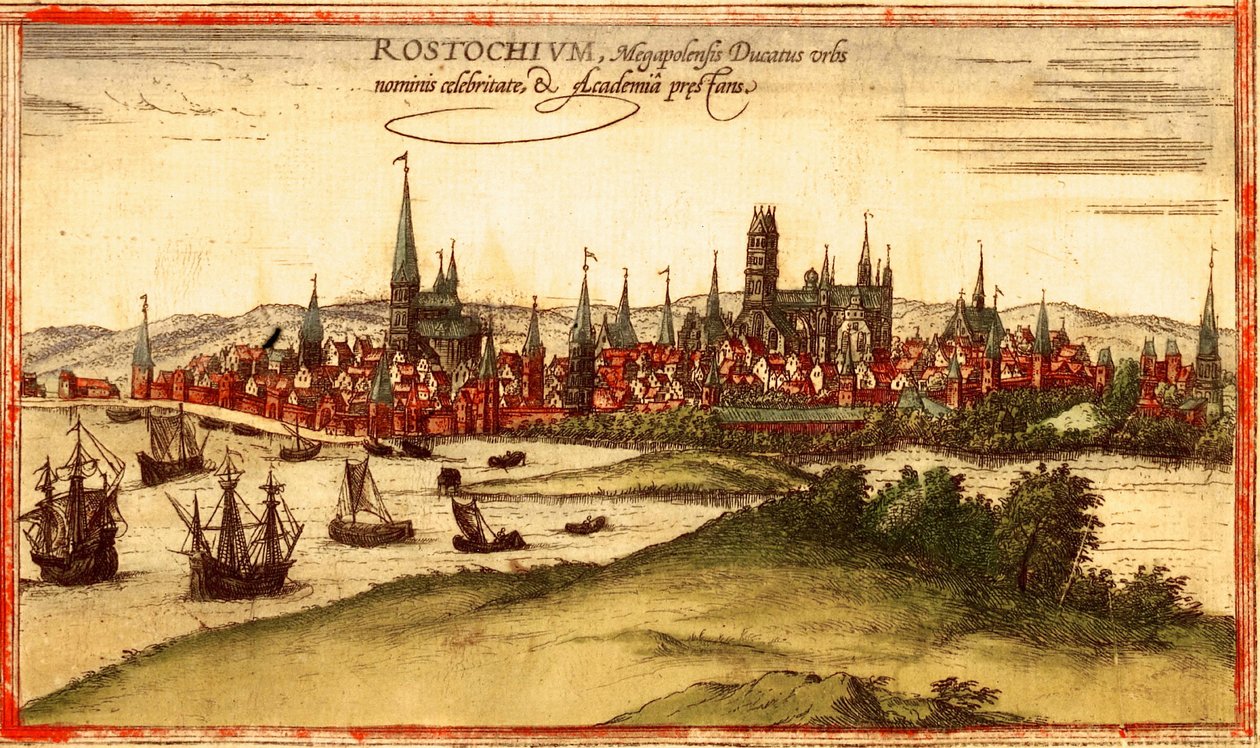 Wismar, Germania da Georg and Hogenberg Franz (1535 90) Braun